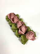 Silk hair clips "Roses"