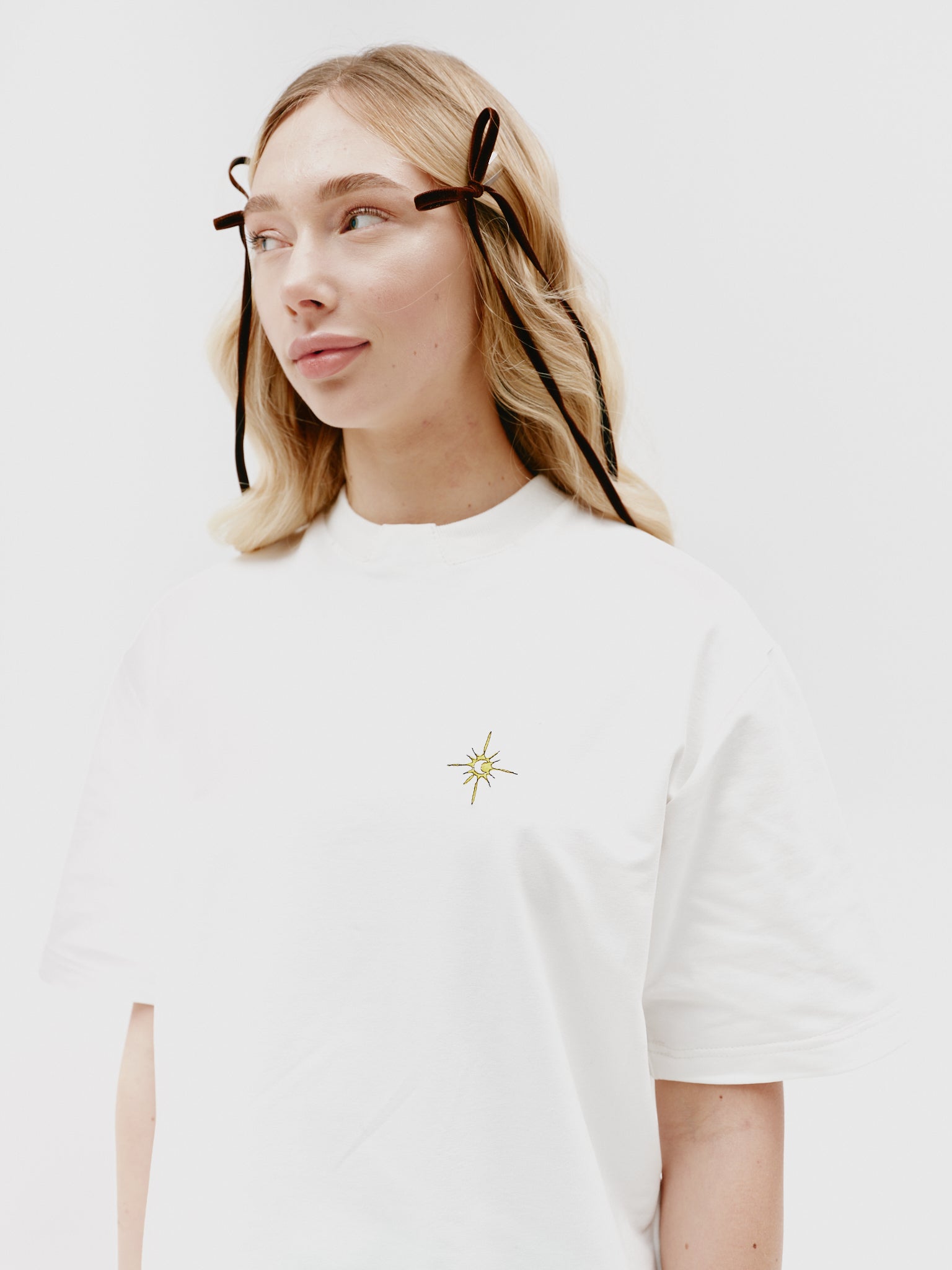 Celestial Tee with embroidery