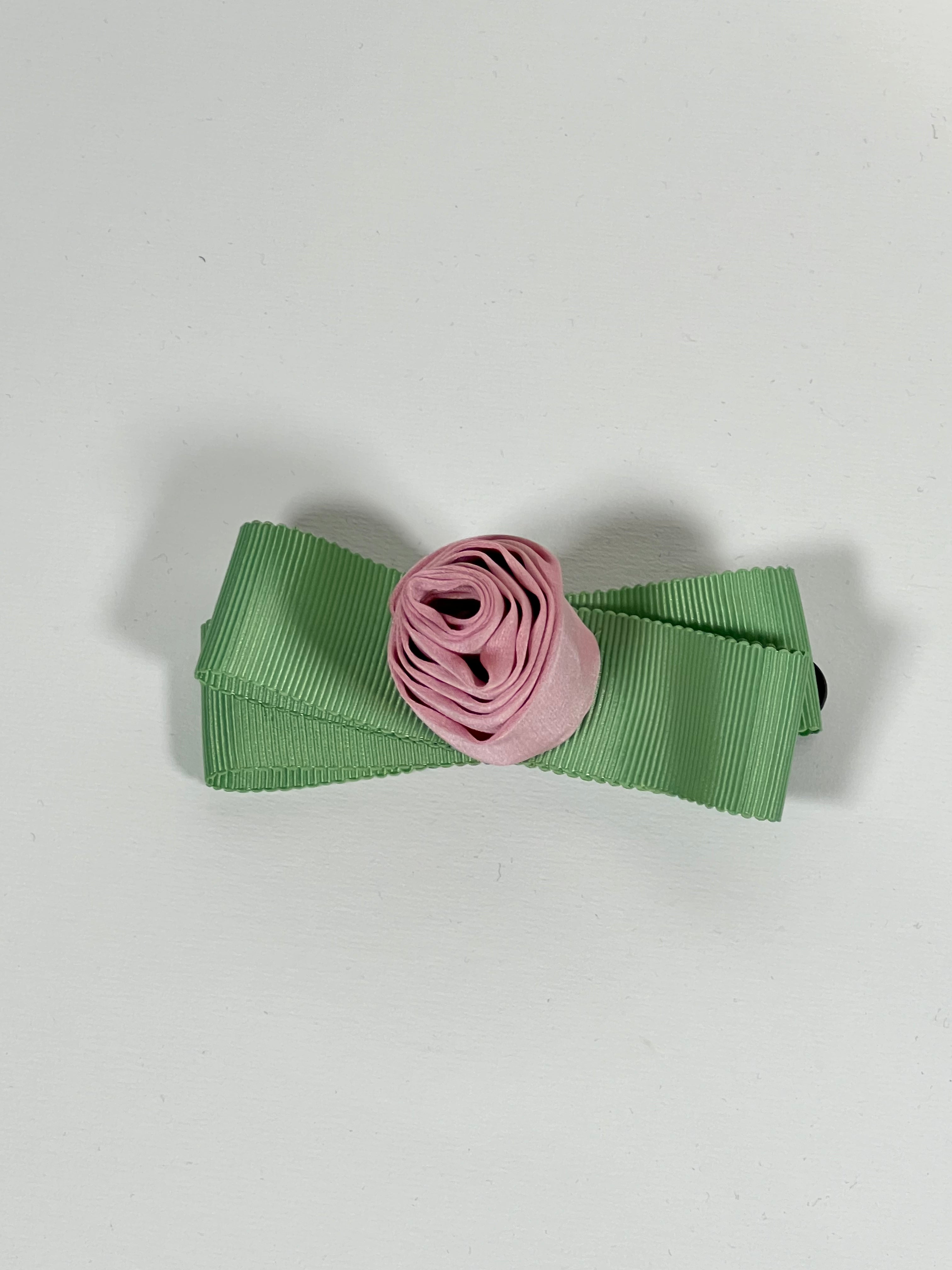 Silk hair clips "Roses"